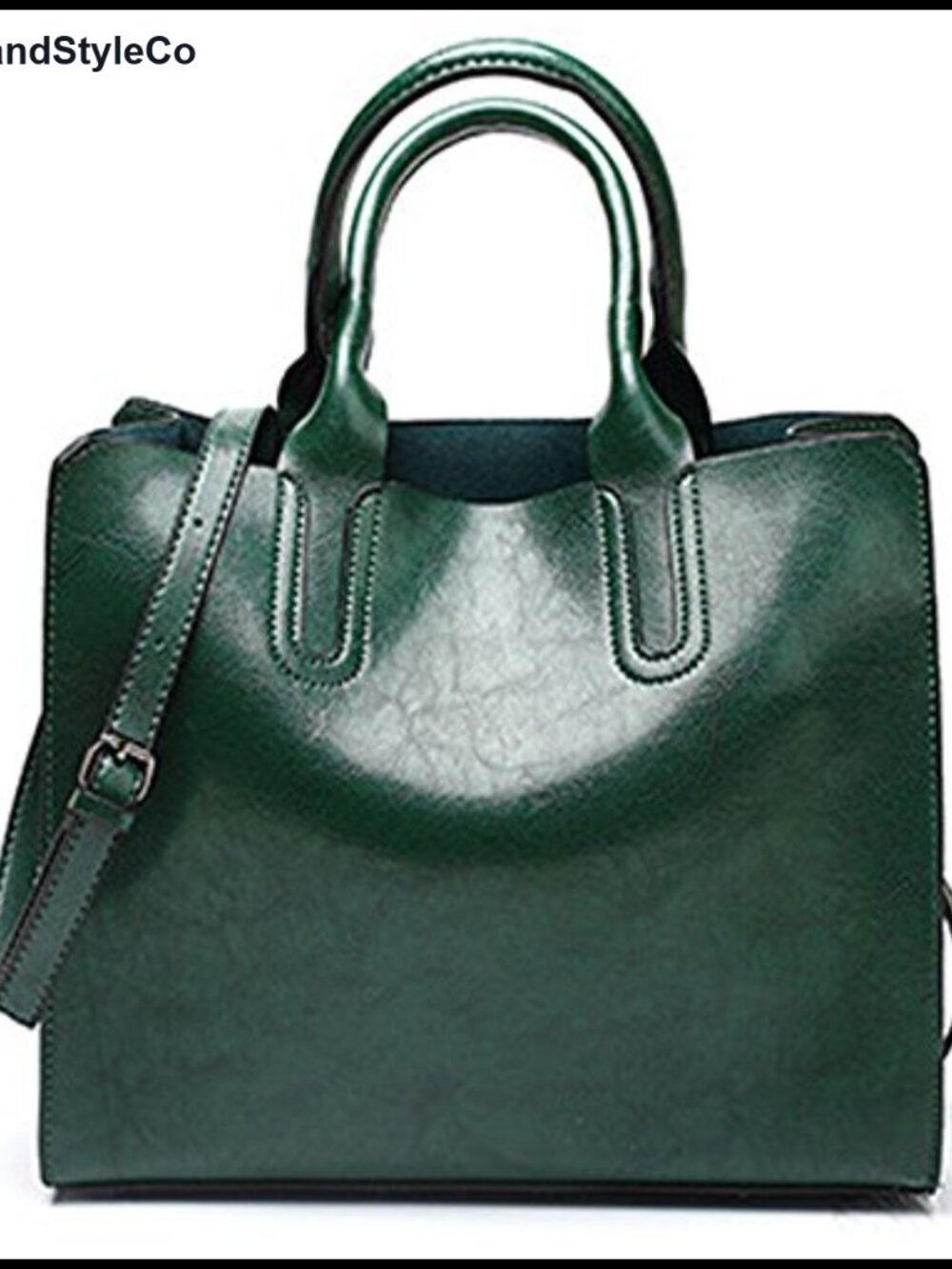 Faux Leather Satchel Handbag Convertible Shoulder Crossbody Bag